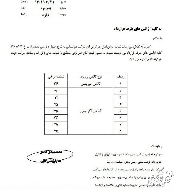 نرخ بلیت هواپیما برای مسافران غیرایرانی دلاری شد!
